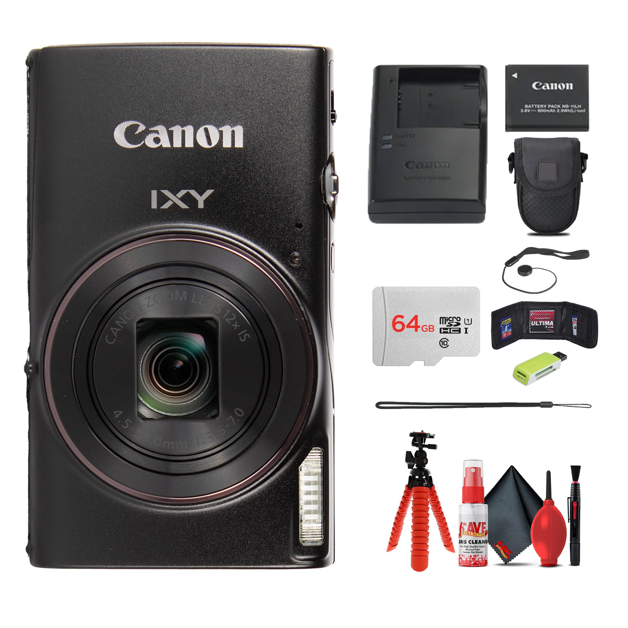 Amazon.com : Canon IXY 650 HS M Compact Digital Camera Black | 12x
